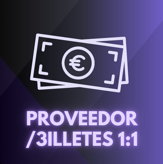 Proveedor /3ILLETES 1:1